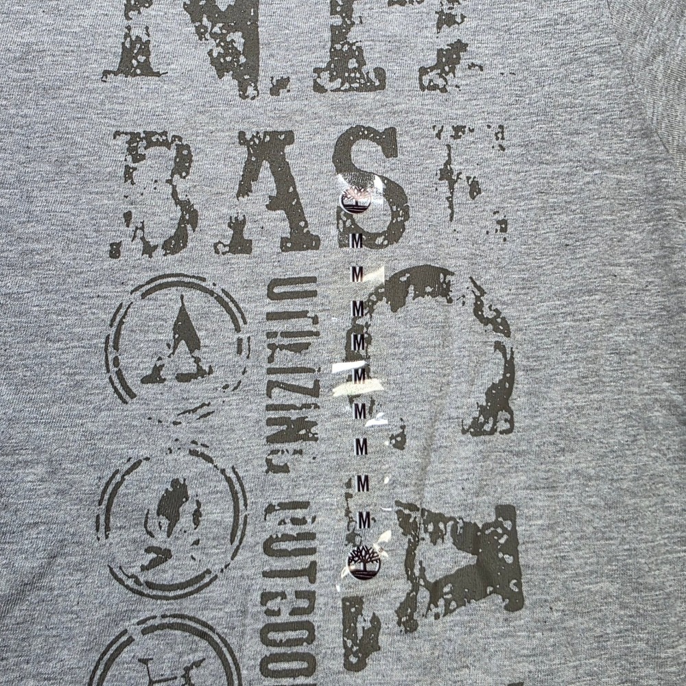 Timberland NH Base Camp T-Shirt Mens Size M Heather Grey Cotton Short Sleeve NWT - Picture 5 of 8